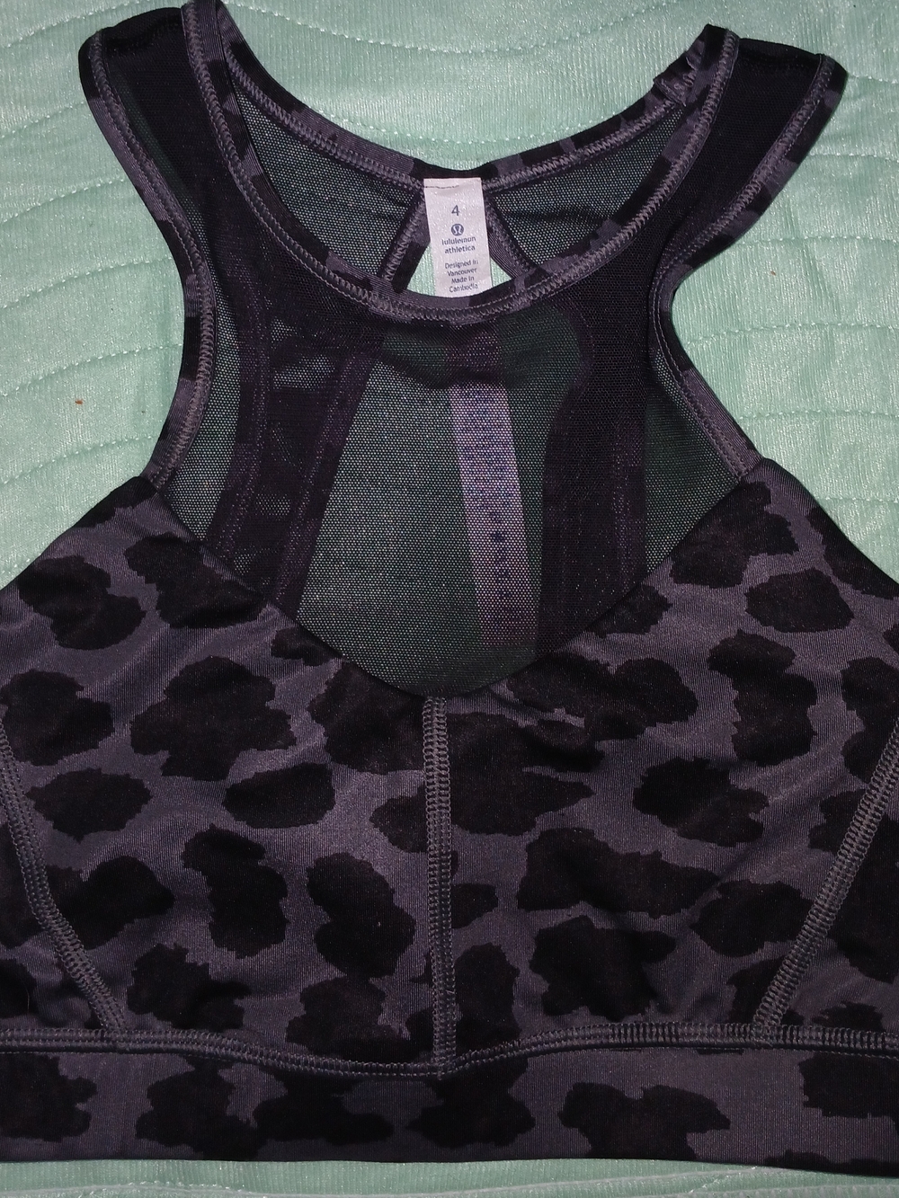 lululemon athletica Meshed Up Cheetah Print Sports Bra